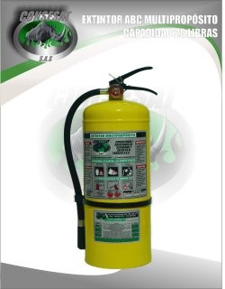 Extintor Polvo Químico Seco ABC Multipropósito | Capacidad 20 libras