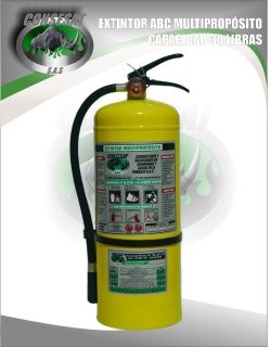 Extintor Polvo Químico Seco ABC Multipropósito | Capacidad 30 libras